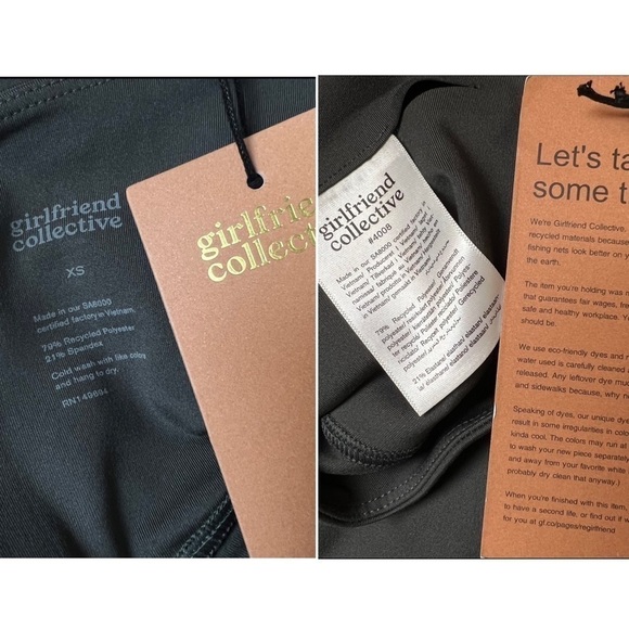 NWT GIRLFRIEND COLLECTIVE High Waist Compression Performance 7/8 Leggings XS - Picture 15 of 16